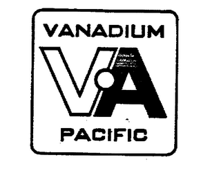 VA VANADIUM PACIFIC