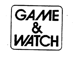 GAME & WATCH trademark