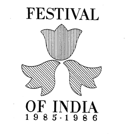 FESTIVAL OF INDIA 1985-1986 trademark