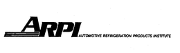 ARPI AUTOMOTIVE REFRIGERATION PRODUCTS INSTITUTE trademark