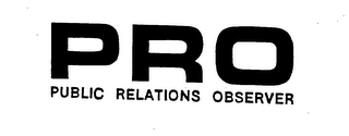 PRO PUBLIC RELATIONS OBSERVER