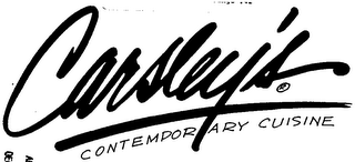CARSLEY'S CONTEMPORARY CUISINE