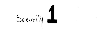 SECURITY 1 trademark
