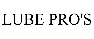 LUBE PRO'S trademark