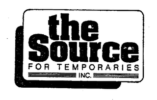 THE SOURCE FOR TEMPORARIES INC.