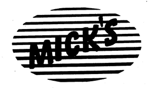 MICK'S trademark