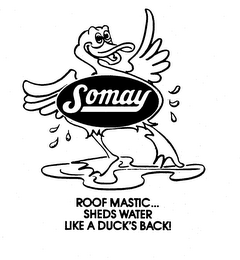 SOMAY ROOF MASTIC...SHEDS WATER LIKE A DUCK'S BACK!