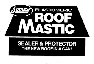 SOMAY ELASTOMERIC ROOF MASTIC SEALER & PROTECTOR THE NEW ROOF IN A CAN!