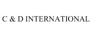C & D INTERNATIONAL trademark