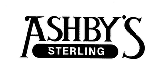ASHBY'S STERLING trademark
