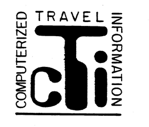 COMPUTERIZED TRAVEL INFORMATION CTI trademark
