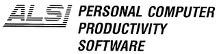 ALSI PERSONAL COMPUTER PRODUCTIVITY SOFTWARE