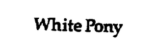 WHITE PONY