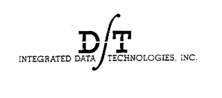 D/T INTEGRATED DATA TECHNOLOGIES, INC.