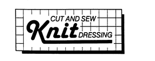 CUT AND SEW KNIT DRESSING