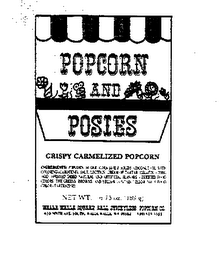 POPCORN AND POSIES CRISPY CARMELIZED POPCORN