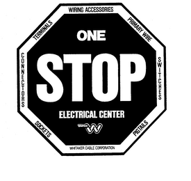 ONE STOP ELECTRICAL CENTER WHITCO W WIRING ACCESSORIES PRIMARY WIRE SWITCHES PIGTAILS SOCKETS CONNECTORS TERMINALS WHITAKER CABLE CORPORATION