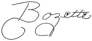 BOZETTE trademark