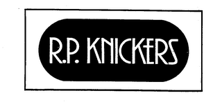 R.P. KNICKERS trademark