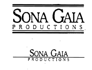 SONA GAIA PRODUCTIONS trademark