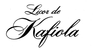 LICOR DE KAFIOLA trademark