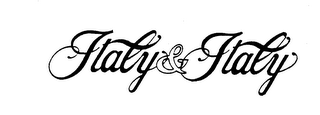 ITALY & ITALY trademark