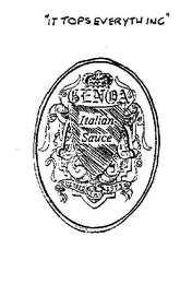 GENOA ITALIAN SAUCE "IT TOPS EVERYTHING"
