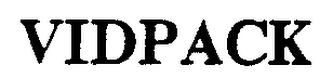 VIDPACK trademark