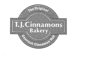 T.J. CINNAMONS BAKERY THE ORIGINAL GOURMET CINNAMON ROLL