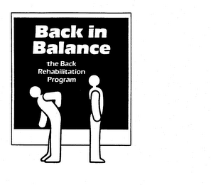 BACK IN BALANCE THE BACK REHABILITATION PROGRAM