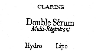 CLARINS DOUBLE SERUM MULTI-REGENERANT HYDRO LIPO