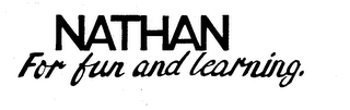 NATHAN FOR FUN AND LEARNING. trademark