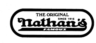 THE ORIGINAL NATHAN'S FAMOUS SINCE 1916
