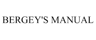BERGEY'S MANUAL trademark
