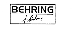 BEHRING EV BEHRING trademark