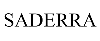 SADERRA trademark