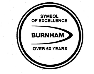 BURNHAM SYMBOL OF EXCELLENCE OVER 60 YEARS