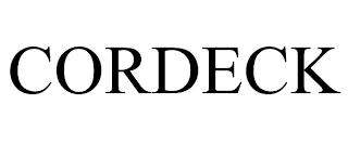 CORDECK trademark
