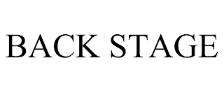 BACK STAGE trademark