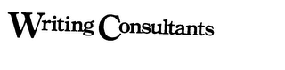 WRITING CONSULTANTS