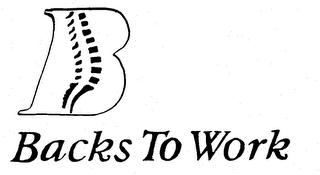 B BACKS TO WORK trademark