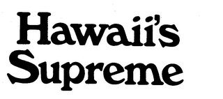 HAWAII'S SUPREME