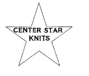 CENTER STAR KNITS trademark
