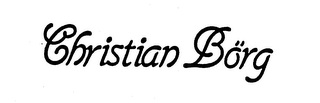 CHRISTIAN BORG trademark