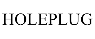 HOLEPLUG trademark
