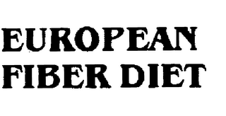 EUROPEAN FIBER DIET trademark