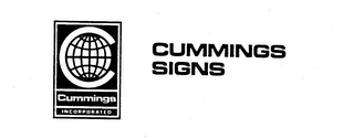 CUMMINGS SIGNS CUMMINGS INCORPORATED