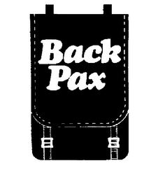 BACK PAX trademark
