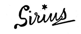 SIRIUS trademark