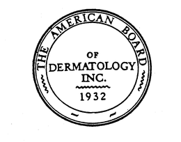 THE AMERICAN BOARD OF DERMATOLOGY INC. 1932 trademark